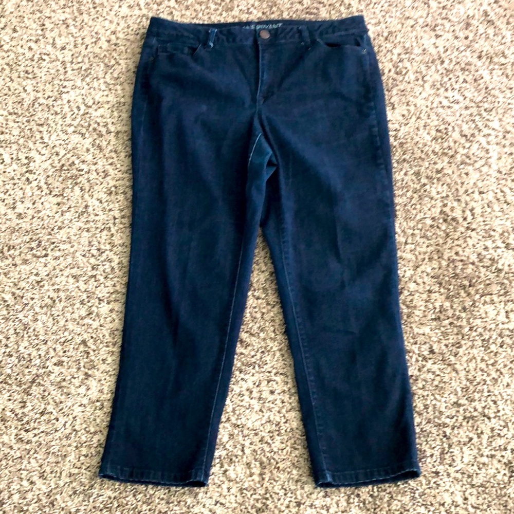 Lane Bryant Capris Cropped Jeans SZ 16 Blue